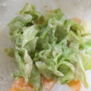 副菜に♪すぐできる＊キャベツの胡麻マヨ和え